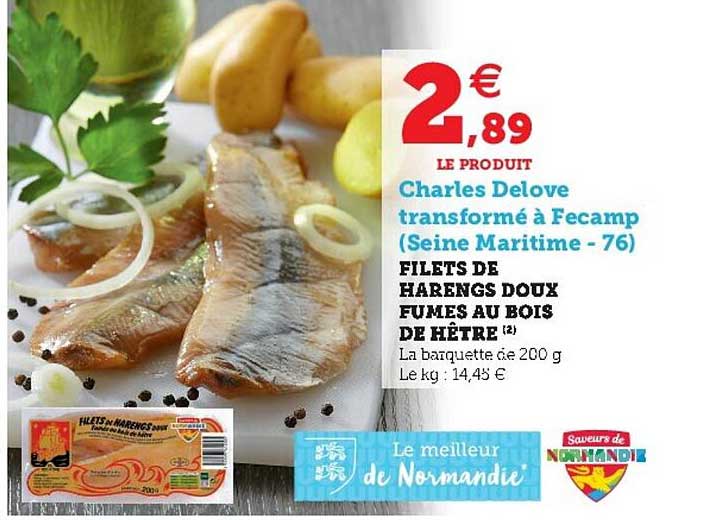 Filets De Harengs Doux Fumes Au Bois De Hêtre