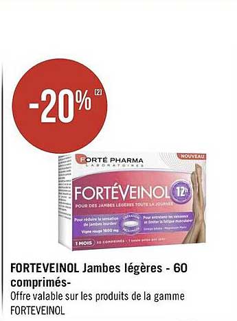 forteveinol jambes légères - 60 comprimés