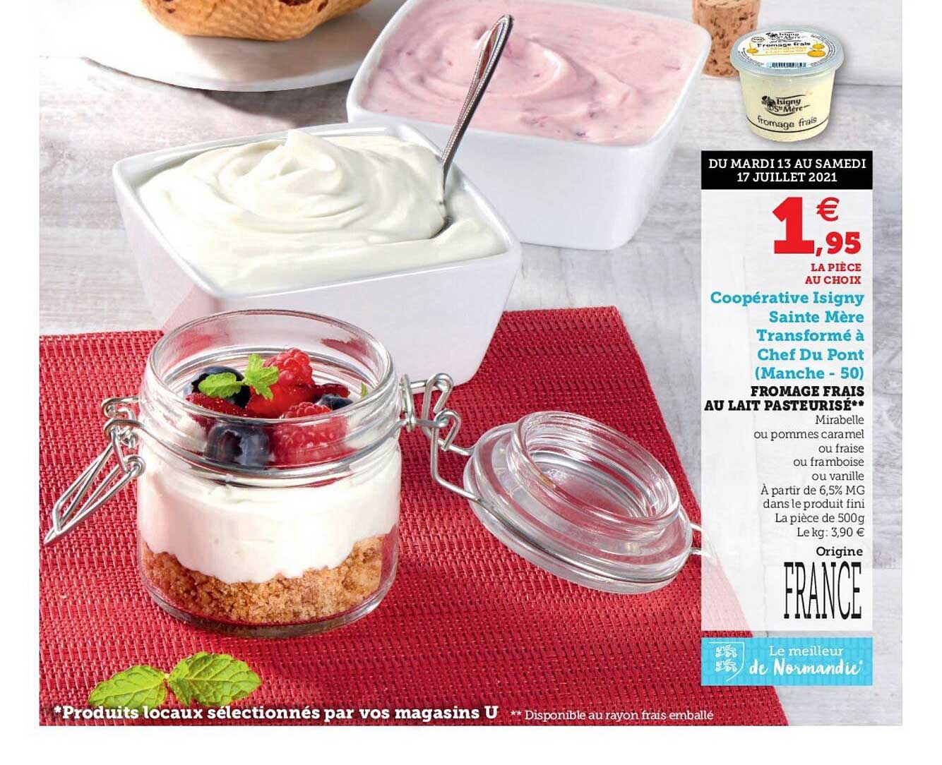 Fromage Frais Au Lait Pasteurisé