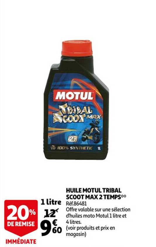 huile motul tribal scoot max 1 temps