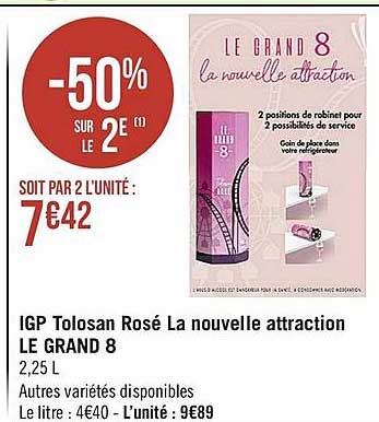 igp tolosan rosé la nouvelle attraction le grand 8