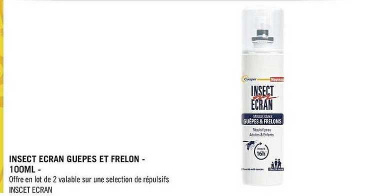 Insect écran Guêpes Et Frelon - 100 Ml
