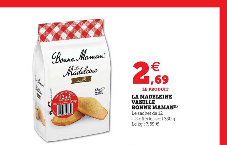 la madeleine vanille bonne maman