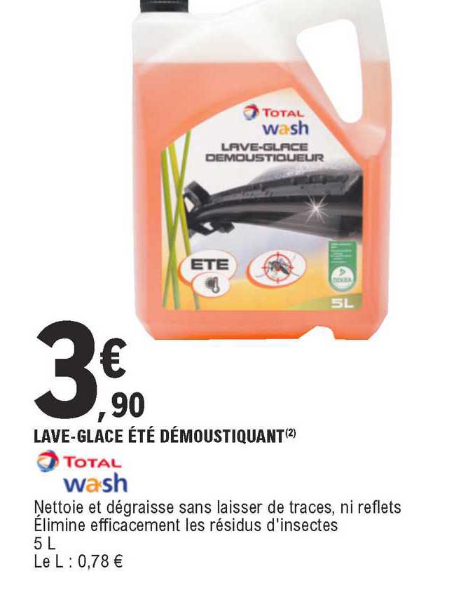 lave-glace été démmoustiquant total wash