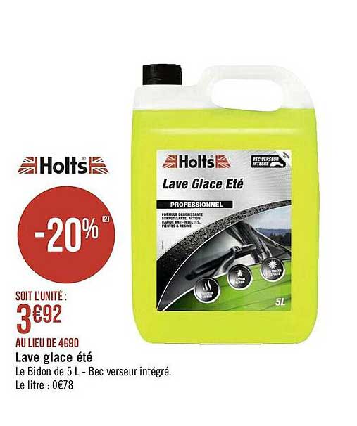 lave glace été holts