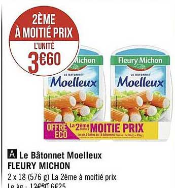 le bâtonnet moelleux fleury michon