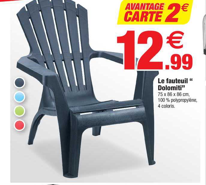 le fauteuil "dolomiti"