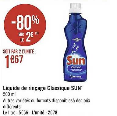 Liquide De Rinçage Classique Sun