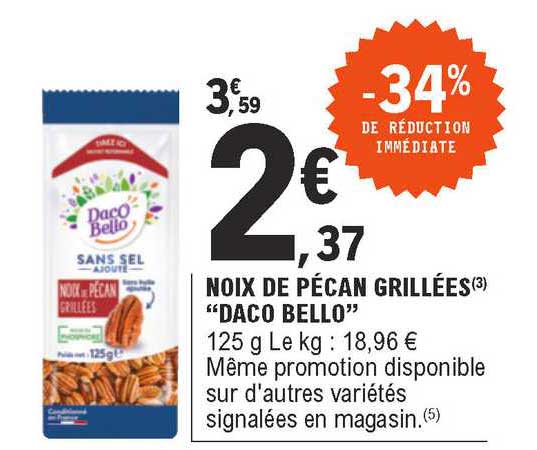 noix de pécan grillées "daco bello"