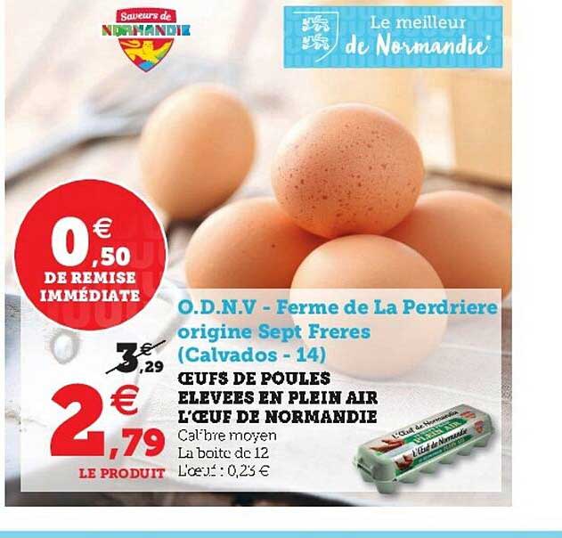 oeufs de poules élevées en plein air l'œuf de normandie