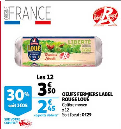 Oeufs Fermiers Label Rouge Loué