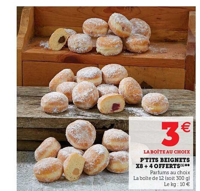 p'tits beignets x8 + 4 offerts