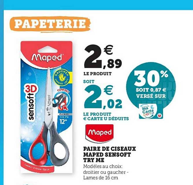 paire de ciseaux maped sensoft try me