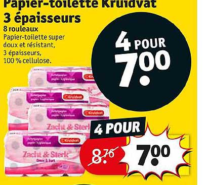 papier-toilette kruidvat 3 épaisseurs