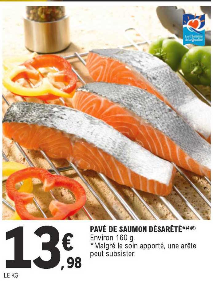 pavé de saumon désarêté