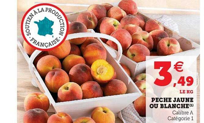 Pêche Jaune Ou Blanche