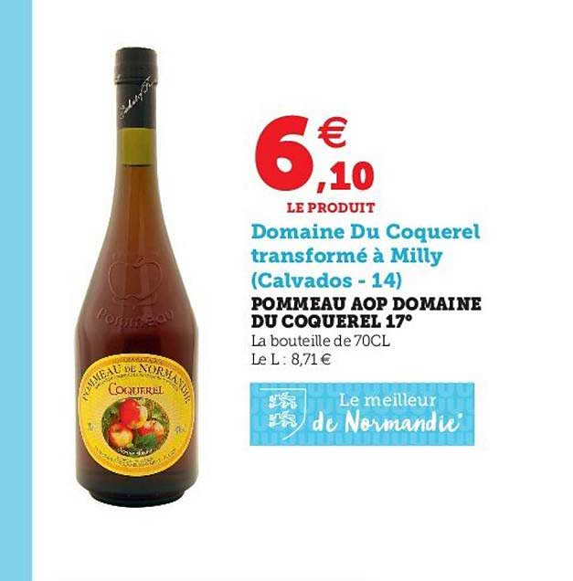 pommeau aop domaine du coquerel 17°