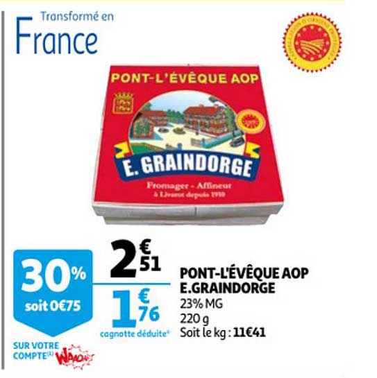 pont-l'évêque aop e. graindorge