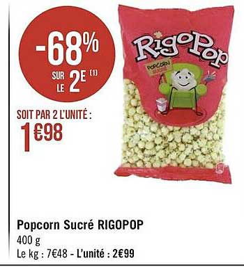 Popcorn Sucré Rigopop