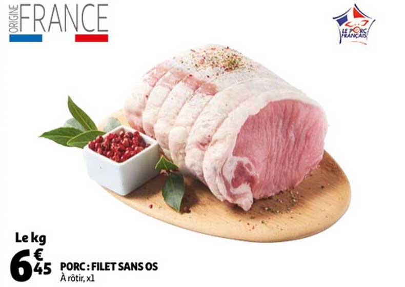 Porc : Filet Sans Os