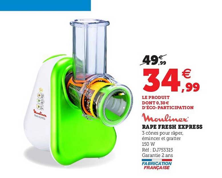 Rape Fresh Express Moulinex
