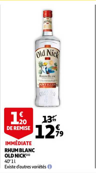rhum blanc old nick