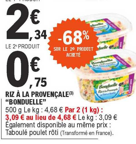 Riz à La Provençale "bonduelle"