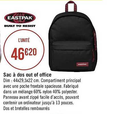 sac à dos out of office eastpak