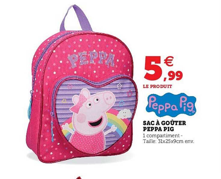 sac à goûter peppa pig