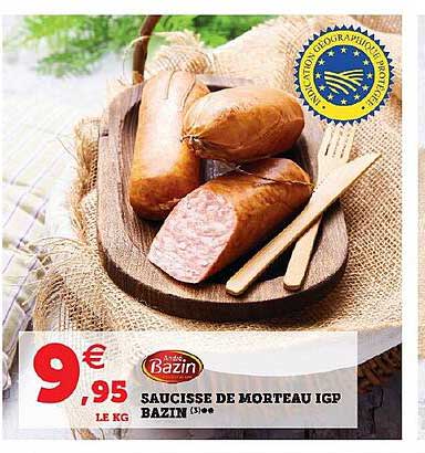 saucisse de morteau igp bazin