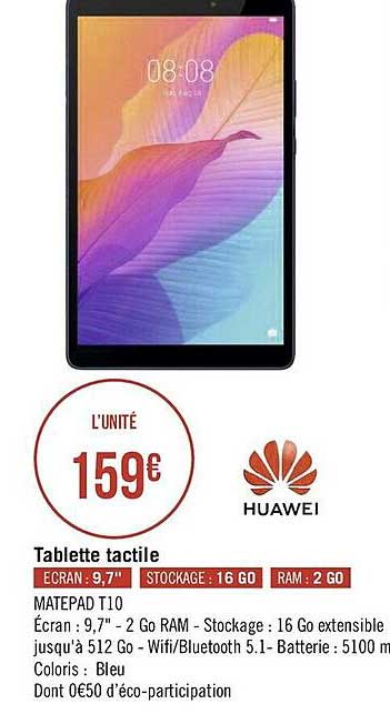tablette tactile huawei