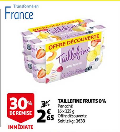 taillefine fruits 0%
