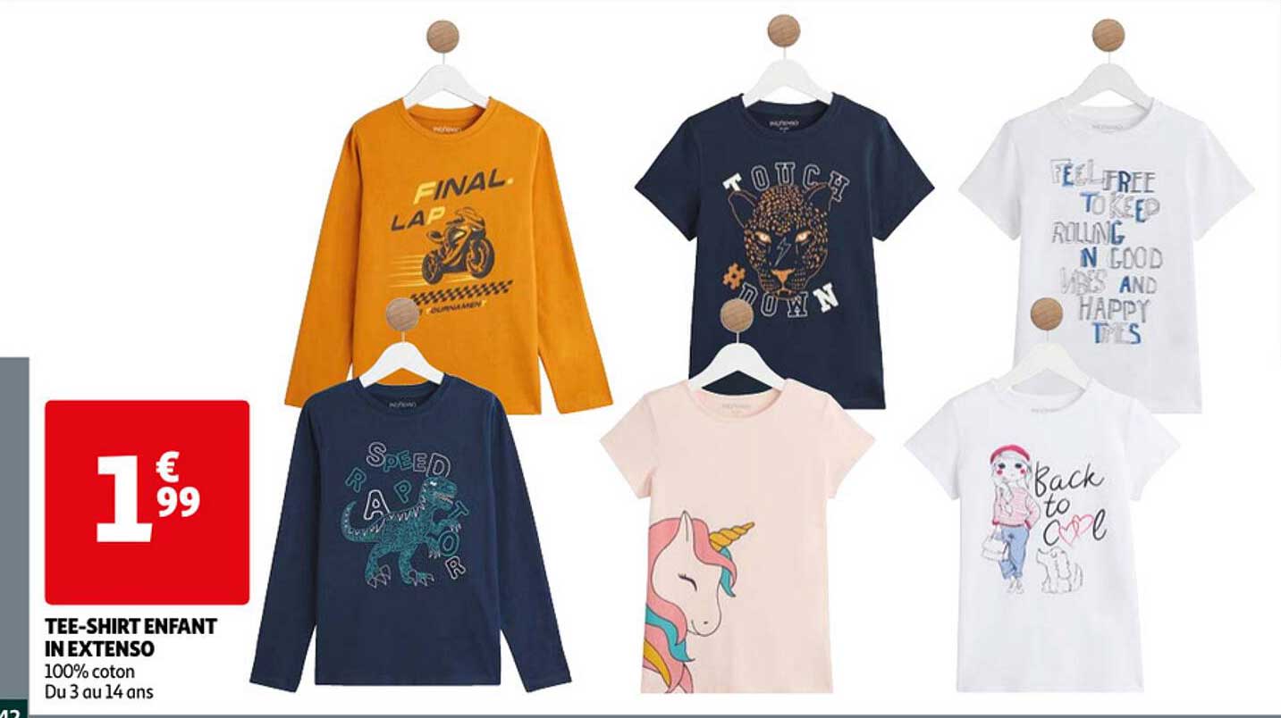 tee-shirt enfant in extenso