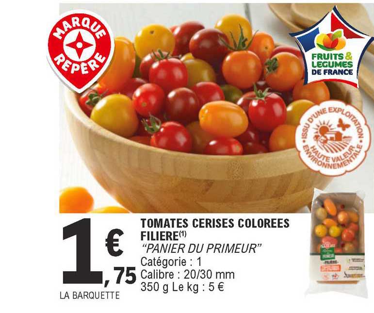 Tomates Cerises Colorées Filière "panier Du Primeur"