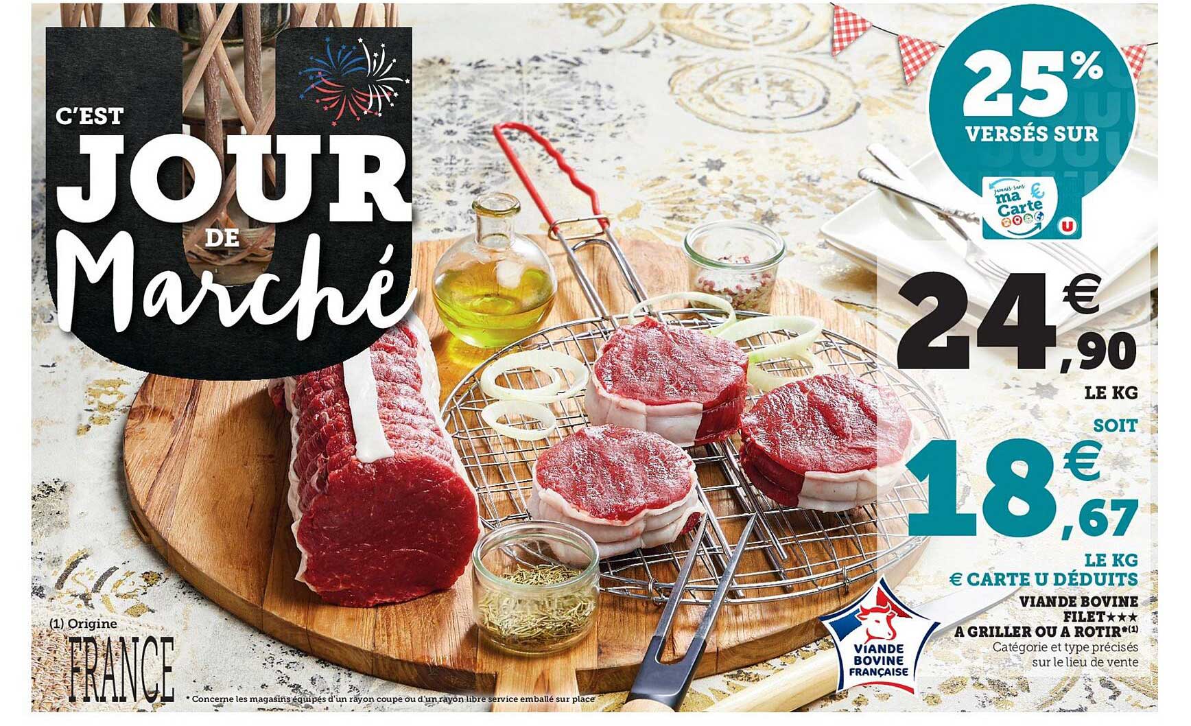 Viande Bovine Filet à Griller Ou à Rôtir