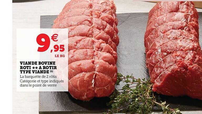 viande bovine rôti à rôtir type viande