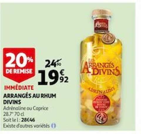 arrangés au rhum divins