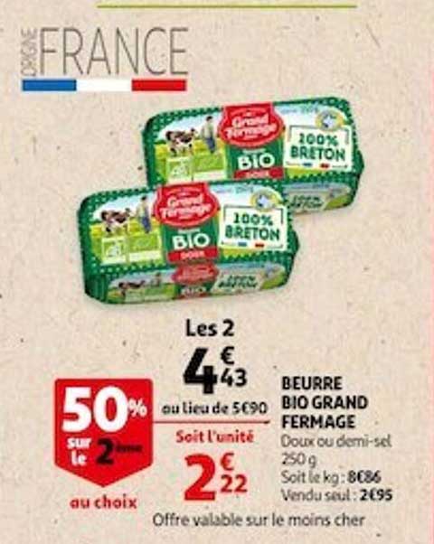 beurre bio grand fermage