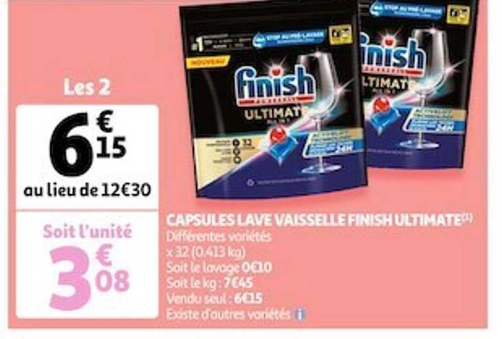 capsules lave vaisselle finish ultimate