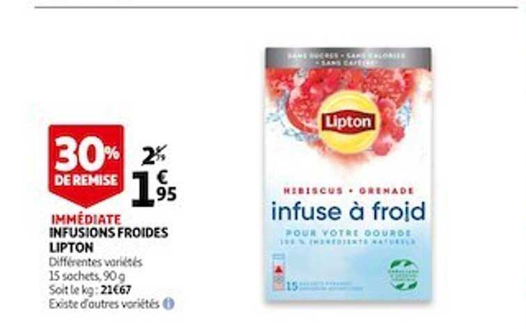infusions froides lipton