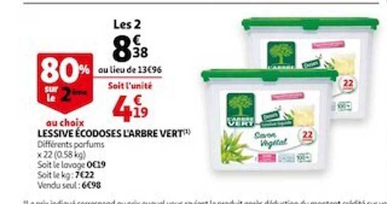 lessive écodoses l'arbre vert