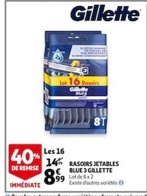 Rasoirs Jetables Blue 3 Gillette