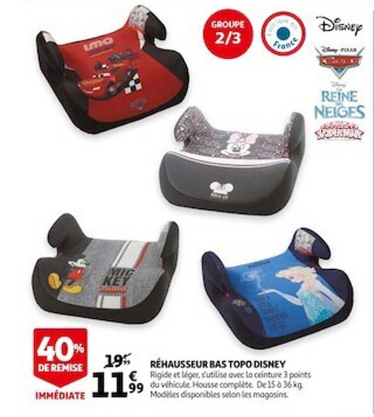 réhausseur bas topo disney