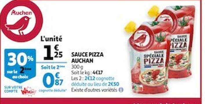 Sauce Pizza Auchan