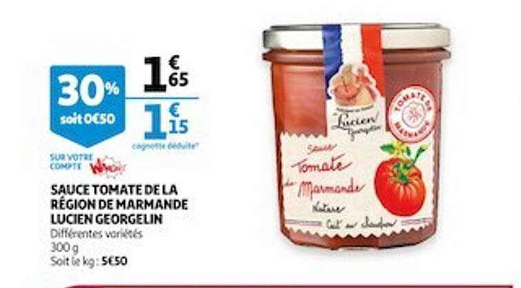 sauce tomate de la région de marmande lucien georgelin