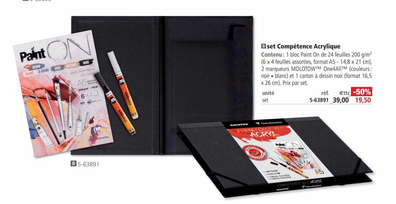 set compétence acrylique