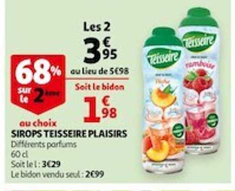sirops teisseire plaisirs