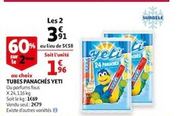 Tubes Panachés Yeti