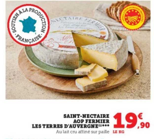 saint-nectaire aop fermier les terres d'auvergne
