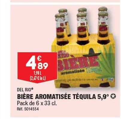 bière aromatisée téquila 5,9° del rio